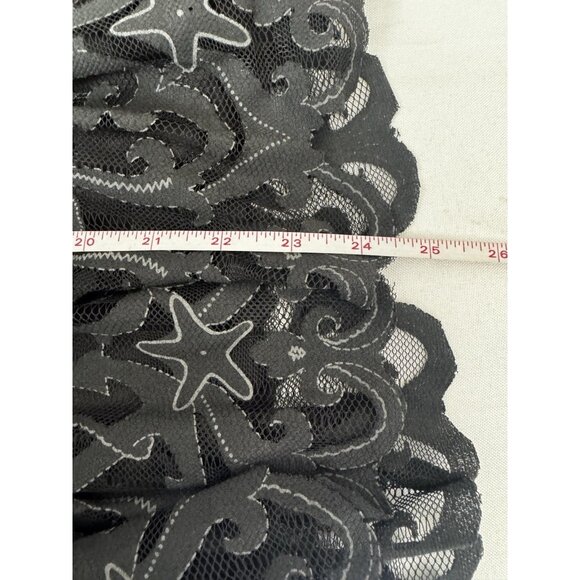 HD Paris Anthro 10 Blouse Montmartre Black Mesh Cutout Whimsigoth Fairy Peplum - Picture 13 of 14